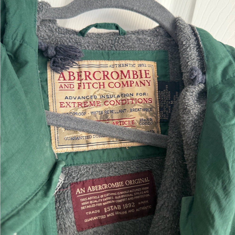 Vintage Abercrombie & Fitch Forest Green Insulated Jacket